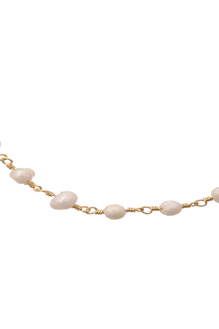 Kette Chain of Pearls Goldfarbe Vergoldet Bild4